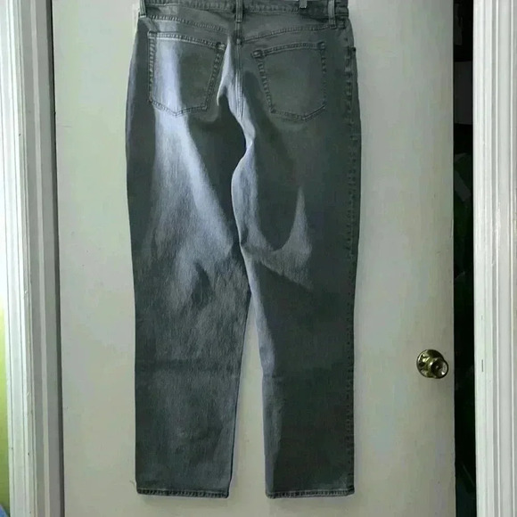 🆕 Abercrombie and Fitch Gray Stone Washed Jeans, Size 16 Long - Picture 7 of 8